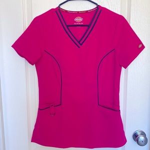 XS Pink magenta Dickies scrub top
